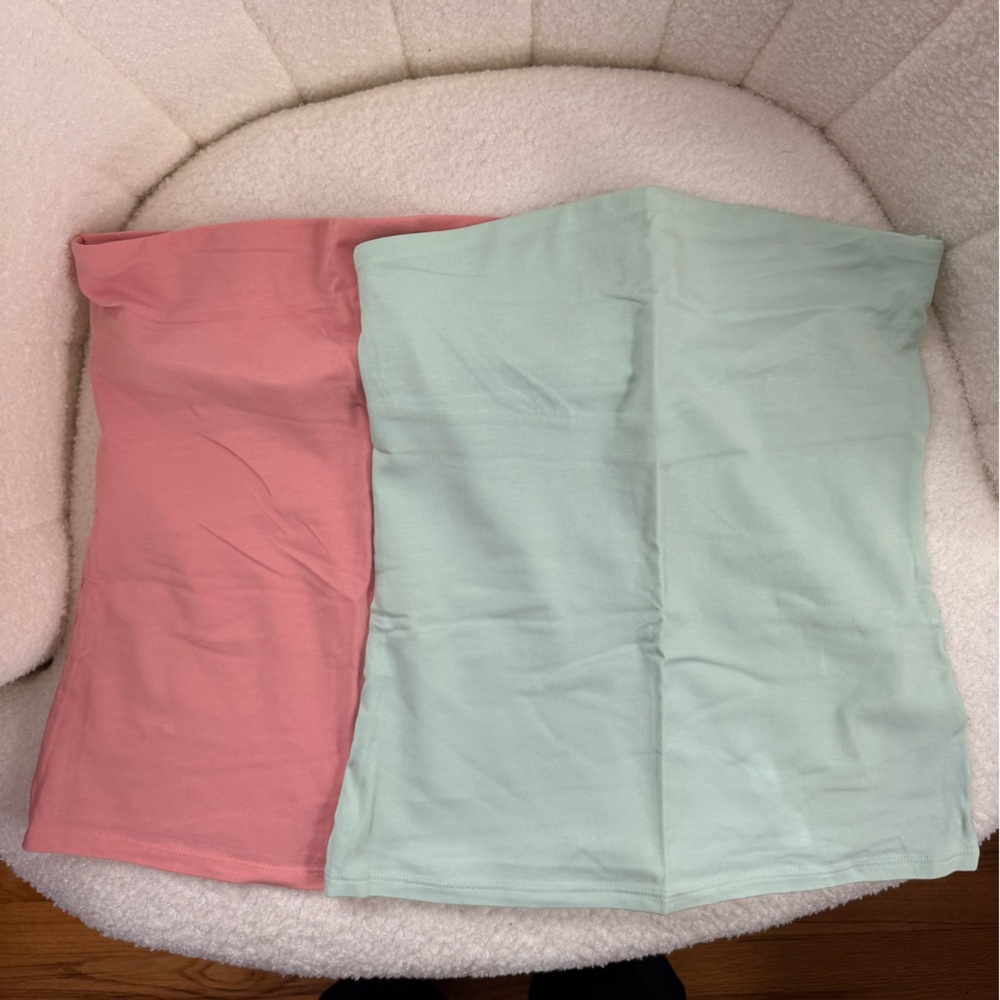 Express One Eleven Tube Top Bundle - Coral & Mint
